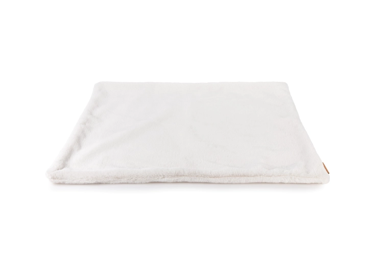 Kocyk ORAVI Aura 80 x 60 cm, jasny beż - ułożony płasko na białym tle