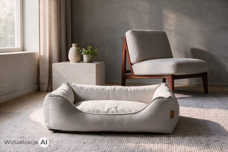 Legowisko ORAVI Avento Ortho 100 x 75 x 26 cm, jasny popiel - w salonie w stylu modern